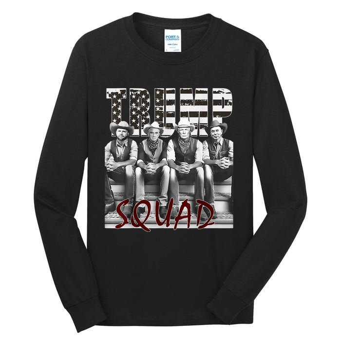 Trump Vance Kennedy Elon Squad Tall Long Sleeve T-Shirt