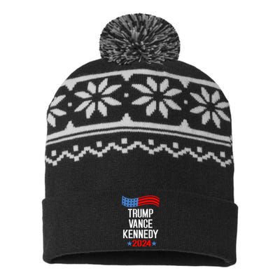 Trump Vance Kennedy 2024 USA-Made Snowflake Beanie