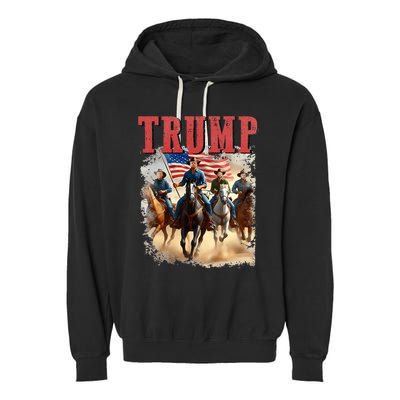 Trump Vance Kennedy Presidential Election 2024 Garment-Dyed Fleece Hoodie