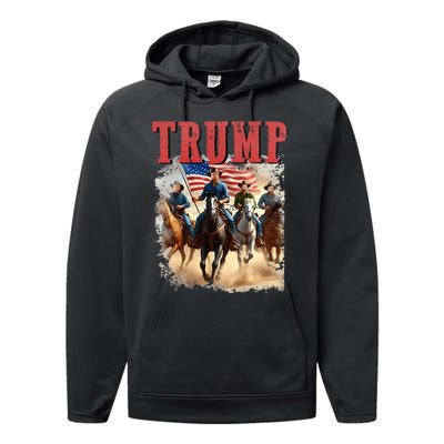 Trump Vance Kennedy Presidential Election 2024 Performance Fleece Hoodie