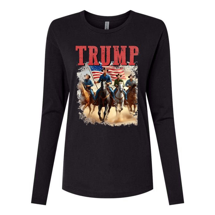 Trump Vance Kennedy Presidential Election 2024 Womens Cotton Relaxed Long Sleeve T-Shirt