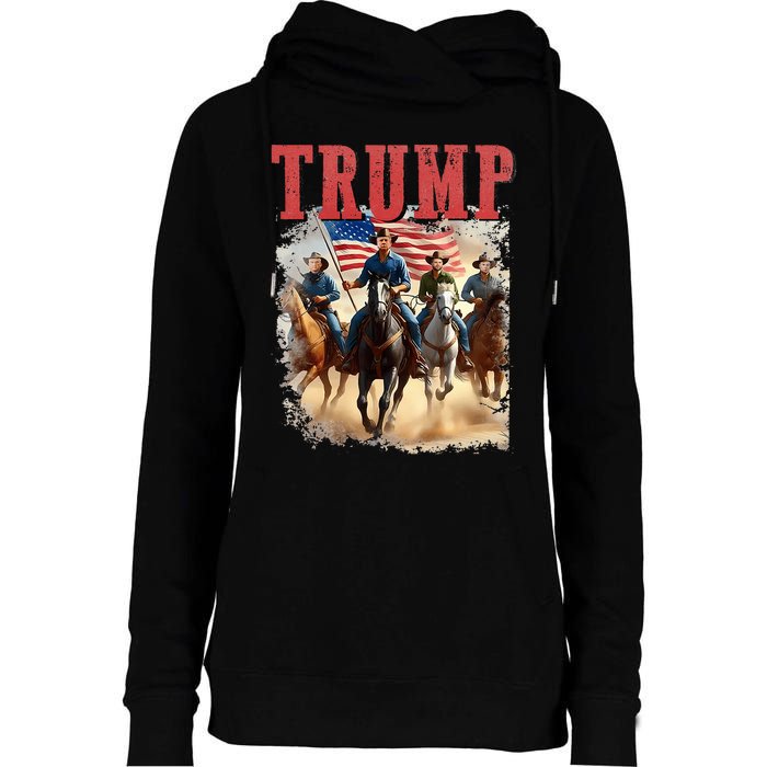 Trump Vance Kennedy Presidential Election 2024 Womens Funnel Neck Pullover Hood