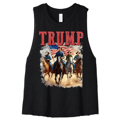 Trump Vance Kennedy Presidential Election 2024 Women's Racerback Cropped Tank