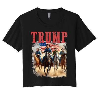 Trump Vance Kennedy Presidential Election 2024 Women's Crop Top Tee