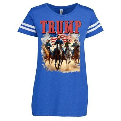 Trump Vance Kennedy Presidential Election 2024 Enza Ladies Jersey Football T-Shirt