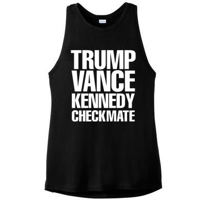 Trump Vance Kennedy Checkmate 2024 Election Republican Gift Ladies PosiCharge Tri-Blend Wicking Tank