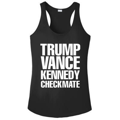 Trump Vance Kennedy Checkmate 2024 Election Republican Gift Ladies PosiCharge Competitor Racerback Tank