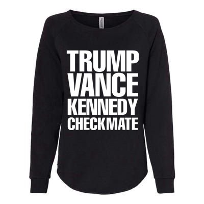 Trump Vance Kennedy Checkmate 2024 Election Republican Gift Womens California Wash Sweatshirt