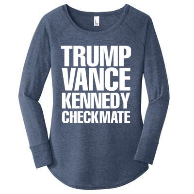 Trump Vance Kennedy Checkmate 2024 Election Republican Gift Women's Perfect Tri Tunic Long Sleeve Shirt