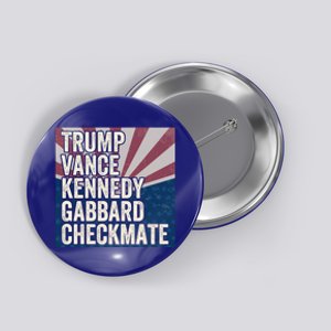 Trump Vance Kennedy Gabbard Checkmate American Flag Chess Meaningful Gift Button