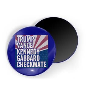 Trump Vance Kennedy Gabbard Checkmate American Flag Chess Meaningful Gift Magnet