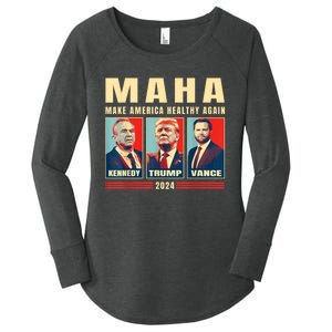 Trump Vance Kennedy Maha Make America Healthy Again Trump Women's Perfect Tri Tunic Long Sleeve Shirt