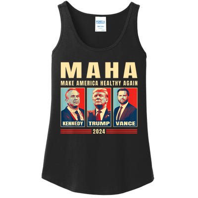 Trump Vance Kennedy Maha Make America Healthy Again Trump Ladies Essential Tank