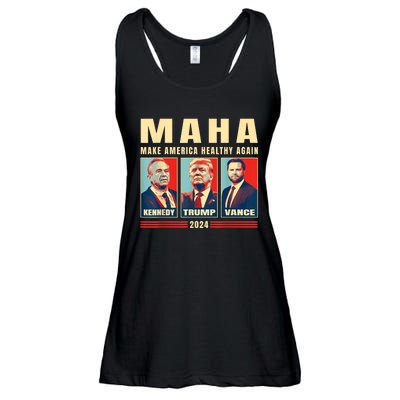 Trump Vance Kennedy Maha Make America Healthy Again Trump Ladies Essential Flowy Tank