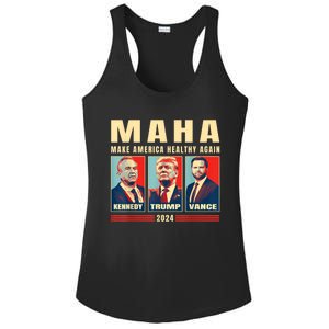 Trump Vance Kennedy Maha Make America Healthy Again Trump Ladies PosiCharge Competitor Racerback Tank