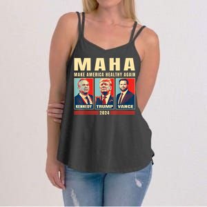 Trump Vance Kennedy Maha Make America Healthy Again Trump Women's Strappy Tank