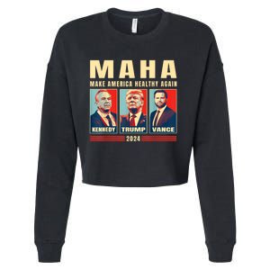 Trump Vance Kennedy Maha Make America Healthy Again Trump Cropped Pullover Crew