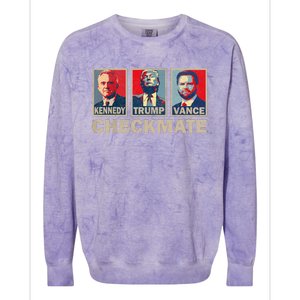 Trump Vance Kennedy Checkmate 2024 Election Republican Colorblast Crewneck Sweatshirt