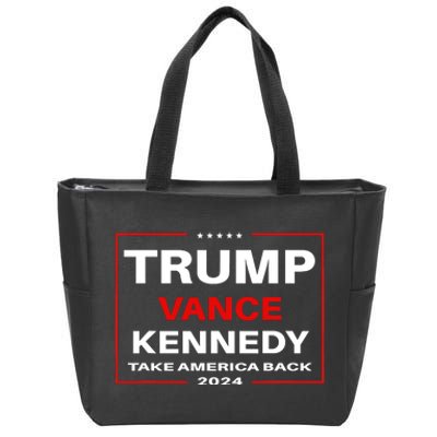 Trump Vance Kennedy Checkmate 2024 Election Republican Zip Tote Bag