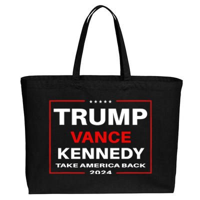 Trump Vance Kennedy Checkmate 2024 Election Republican Cotton Canvas Jumbo Tote