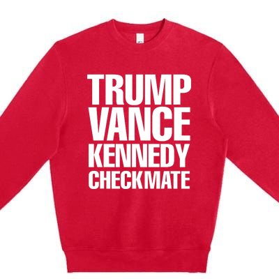 Trump Vance Kennedy Checkmate 2024 Election Republican Premium Crewneck Sweatshirt