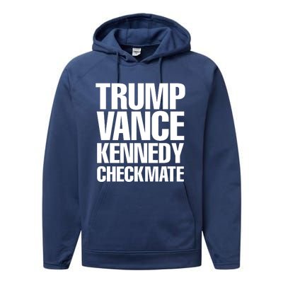 Trump Vance Kennedy Checkmate 2024 Election Republican Performance Fleece Hoodie