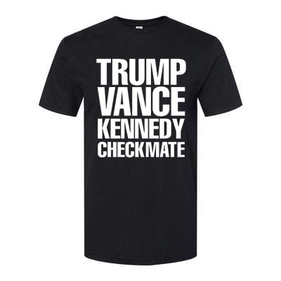 Trump Vance Kennedy Checkmate 2024 Election Republican Softstyle CVC T-Shirt