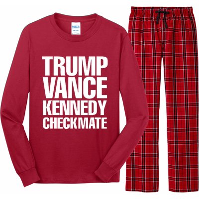 Trump Vance Kennedy Checkmate 2024 Election Republican Long Sleeve Pajama Set