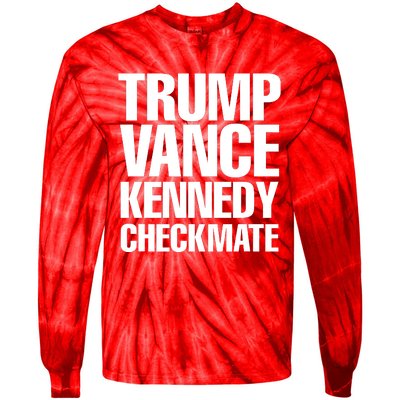 Trump Vance Kennedy Checkmate 2024 Election Republican Tie-Dye Long Sleeve Shirt