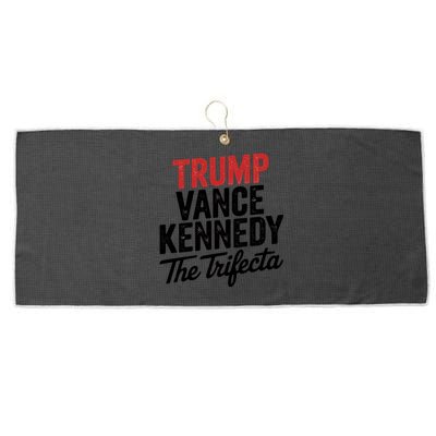 Trump Vance Kennedy The Trifecta 2024 President Election Gift Large Microfiber Waffle Golf Towel