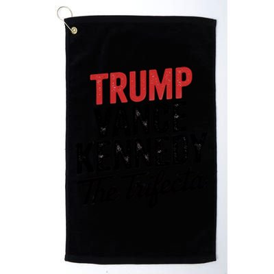 Trump Vance Kennedy The Trifecta 2024 President Election Gift Platinum Collection Golf Towel