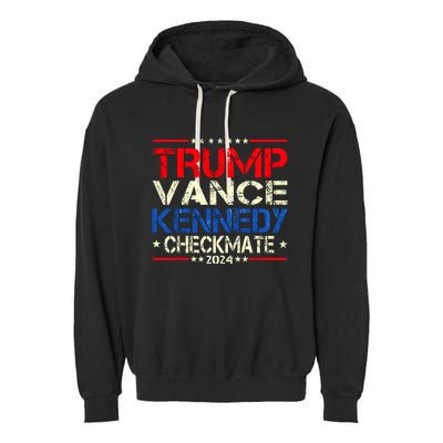 Trump Vance Kennedy Checkmate 2024 Election Republican Garment-Dyed Fleece Hoodie