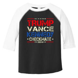 Trump Vance Kennedy Checkmate 2024 Election Republican Toddler Fine Jersey T-Shirt