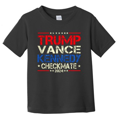 Trump Vance Kennedy Checkmate 2024 Election Republican Toddler T-Shirt