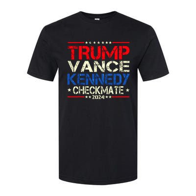 Trump Vance Kennedy Checkmate 2024 Election Republican Softstyle CVC T-Shirt