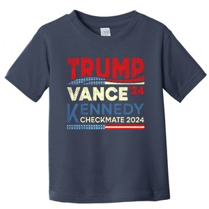 Trump Vance Kennedy Checkmate 2024 Election Republican Toddler T-Shirt