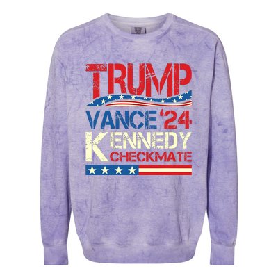 Trump Vance Kennedy Checkmate 2024 Election Republican Colorblast Crewneck Sweatshirt