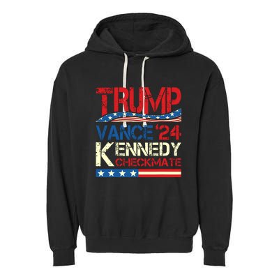 Trump Vance Kennedy Checkmate 2024 Election Republican Garment-Dyed Fleece Hoodie