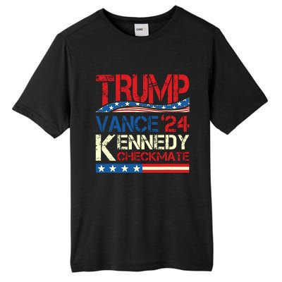 Trump Vance Kennedy Checkmate 2024 Election Republican Tall Fusion ChromaSoft Performance T-Shirt