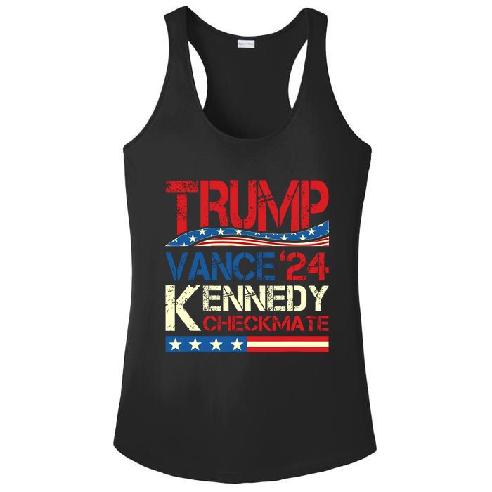 Trump Vance Kennedy Checkmate 2024 Election Republican Ladies PosiCharge Competitor Racerback Tank