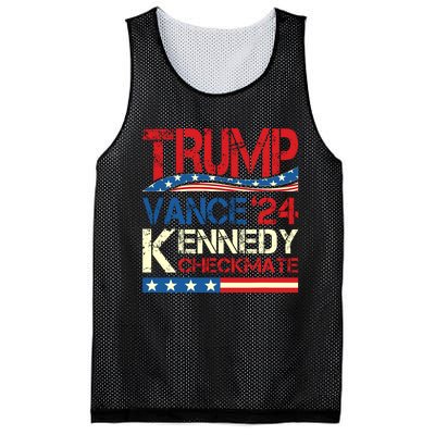 Trump Vance Kennedy Checkmate 2024 Election Republican Mesh Reversible Basketball Jersey Tank