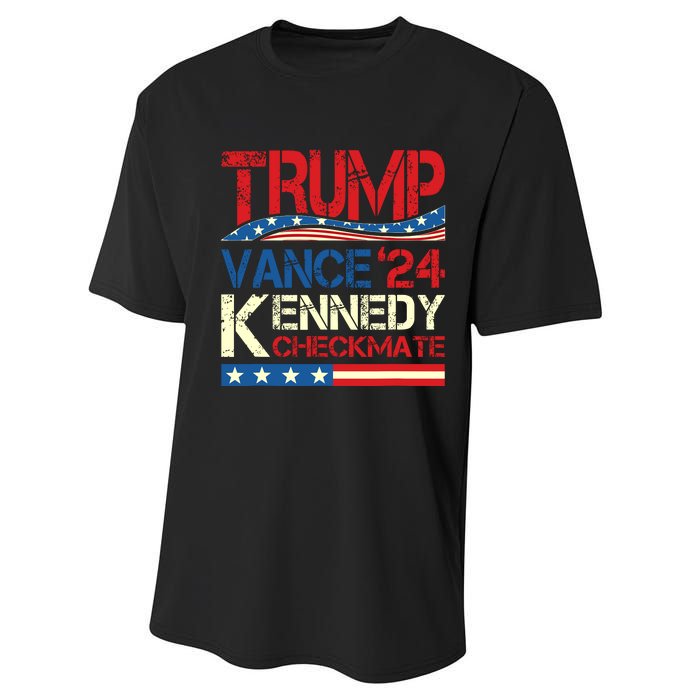 Trump Vance Kennedy Checkmate 2024 Election Republican Performance Sprint T-Shirt