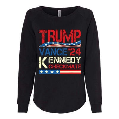 Trump Vance Kennedy Checkmate 2024 Election Republican Womens California Wash Sweatshirt