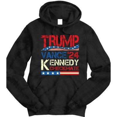 Trump Vance Kennedy Checkmate 2024 Election Republican Tie Dye Hoodie