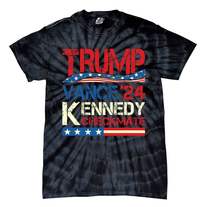 Trump Vance Kennedy Checkmate 2024 Election Republican Tie-Dye T-Shirt