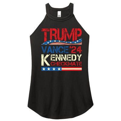 Trump Vance Kennedy Checkmate 2024 Election Republican Women's Perfect Tri Rocker Tank