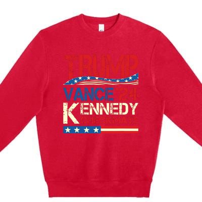 Trump Vance Kennedy Checkmate 2024 Election Republican Premium Crewneck Sweatshirt