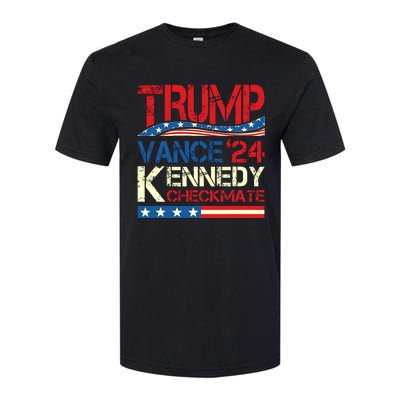 Trump Vance Kennedy Checkmate 2024 Election Republican Softstyle CVC T-Shirt