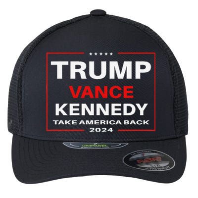 Trump Vance Kennedy Take America Back Again Gift Flexfit Unipanel Trucker Cap