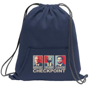 Trump Vance Kennedy Checkpoint 2024 Election Republican Sweatshirt Cinch Pack Bag